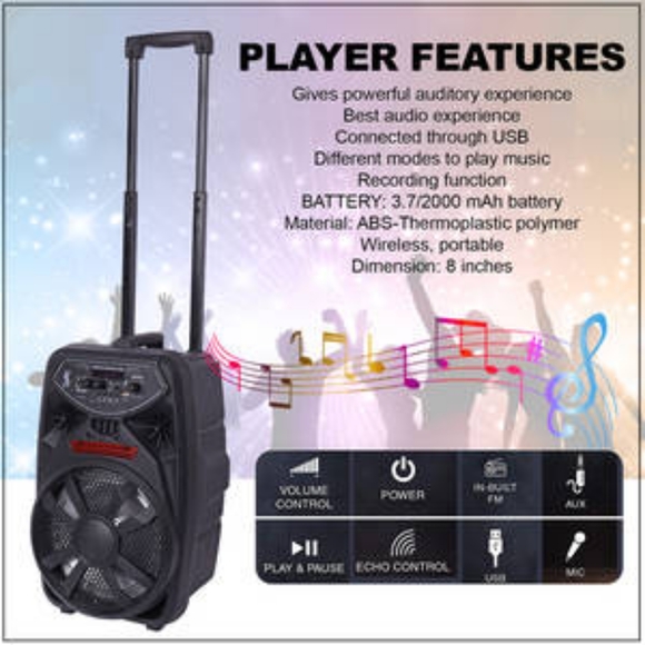 Host Pick: Bluetooth Portable Player with Microphone - Picture 2 of 7